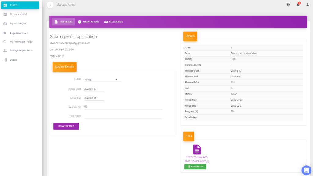 Construction project management app constructionpm