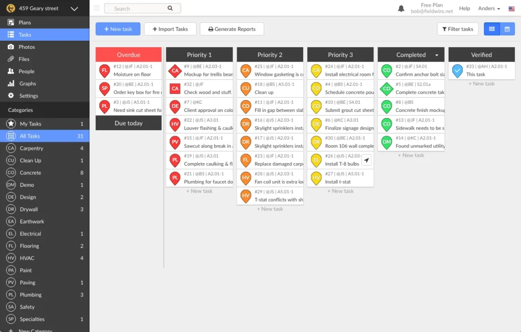 fieldwire construction project management software