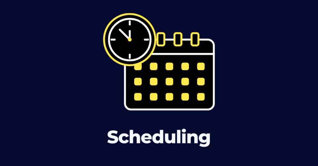 Scheduling function of construction project management