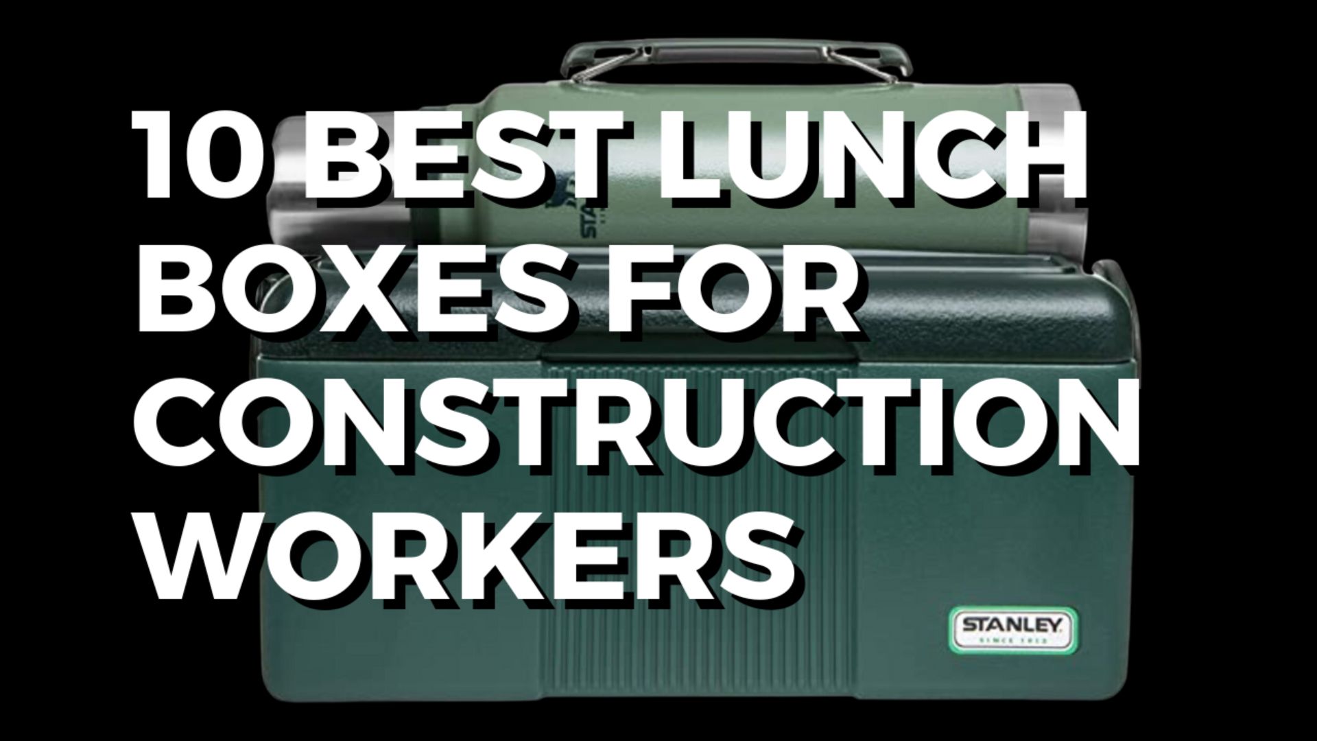 Classic Construction Worker Lunch Box & Thermos