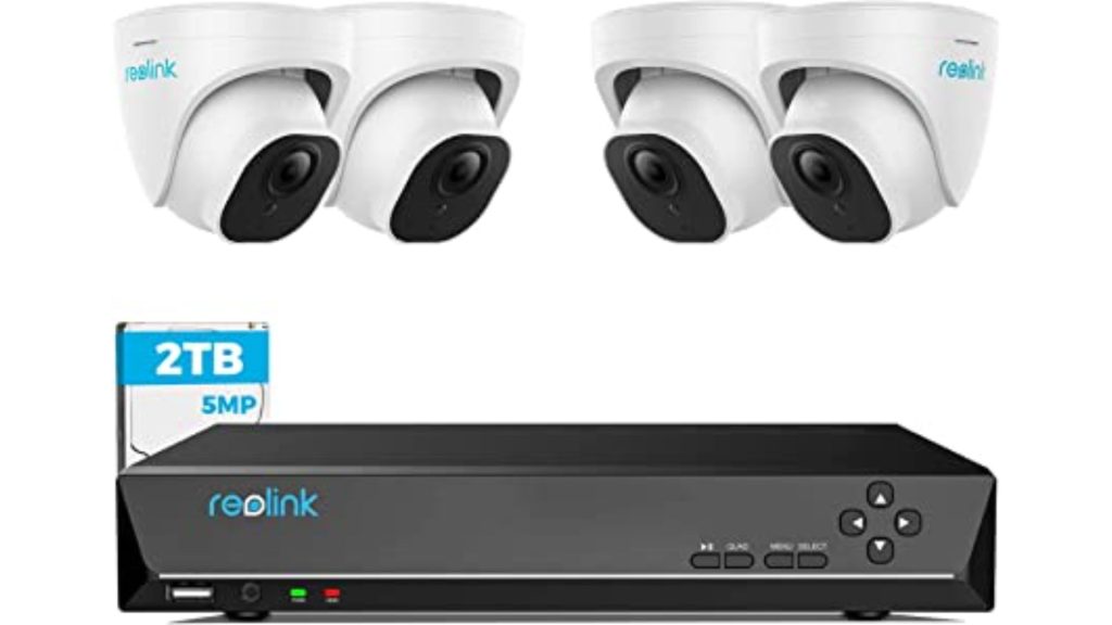 REOLINK Smart 5MP 8CH Home Security Camera System -The Second Best Wired Waterproof Security Cameras for Construction Under $400