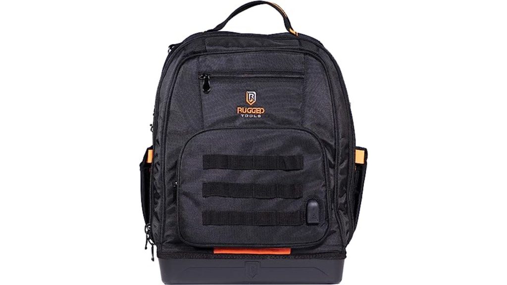 Rugged Tools Worksite 68 Pockets Backpack – 4th Best Backpack for construction 
